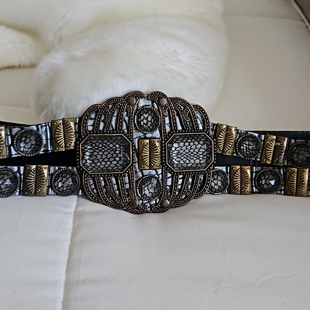 Vintage Leatherock Nina Arjani Handcrafted Leather Belt